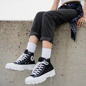 Converse Chuck Taylor All Star High Lugged 'Black' Women Size 7.0 US